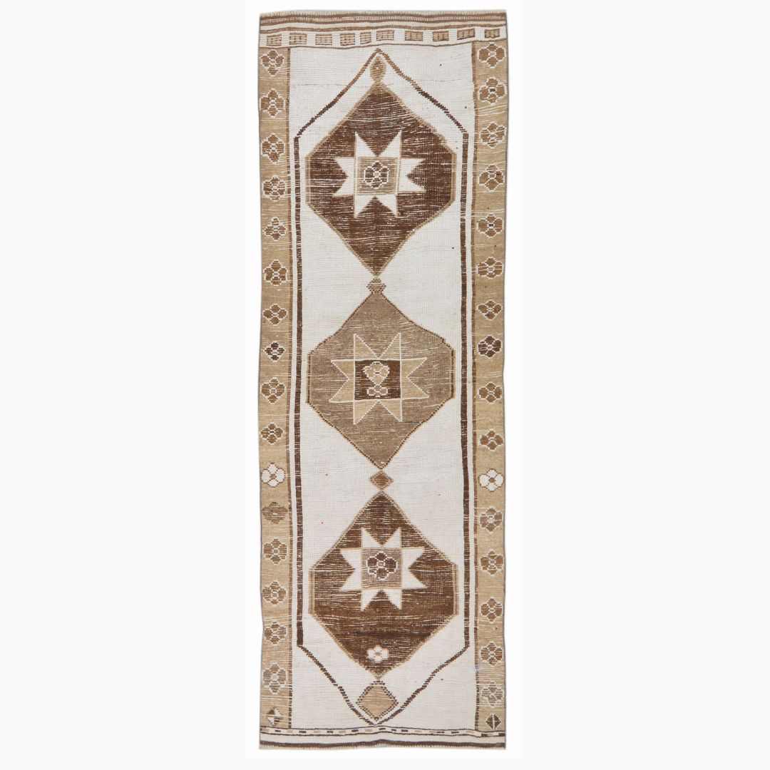 Diamond Vintage Kurdish Runner