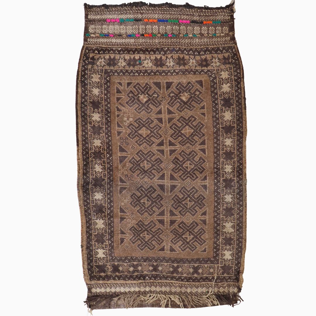 Vintage Afghan Statement Rug