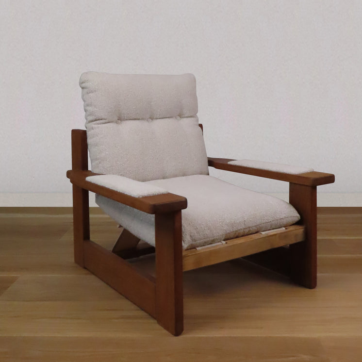 Mid-Century Oak Lounge Chair