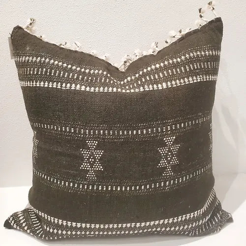 Chocolate Fringes Pillow