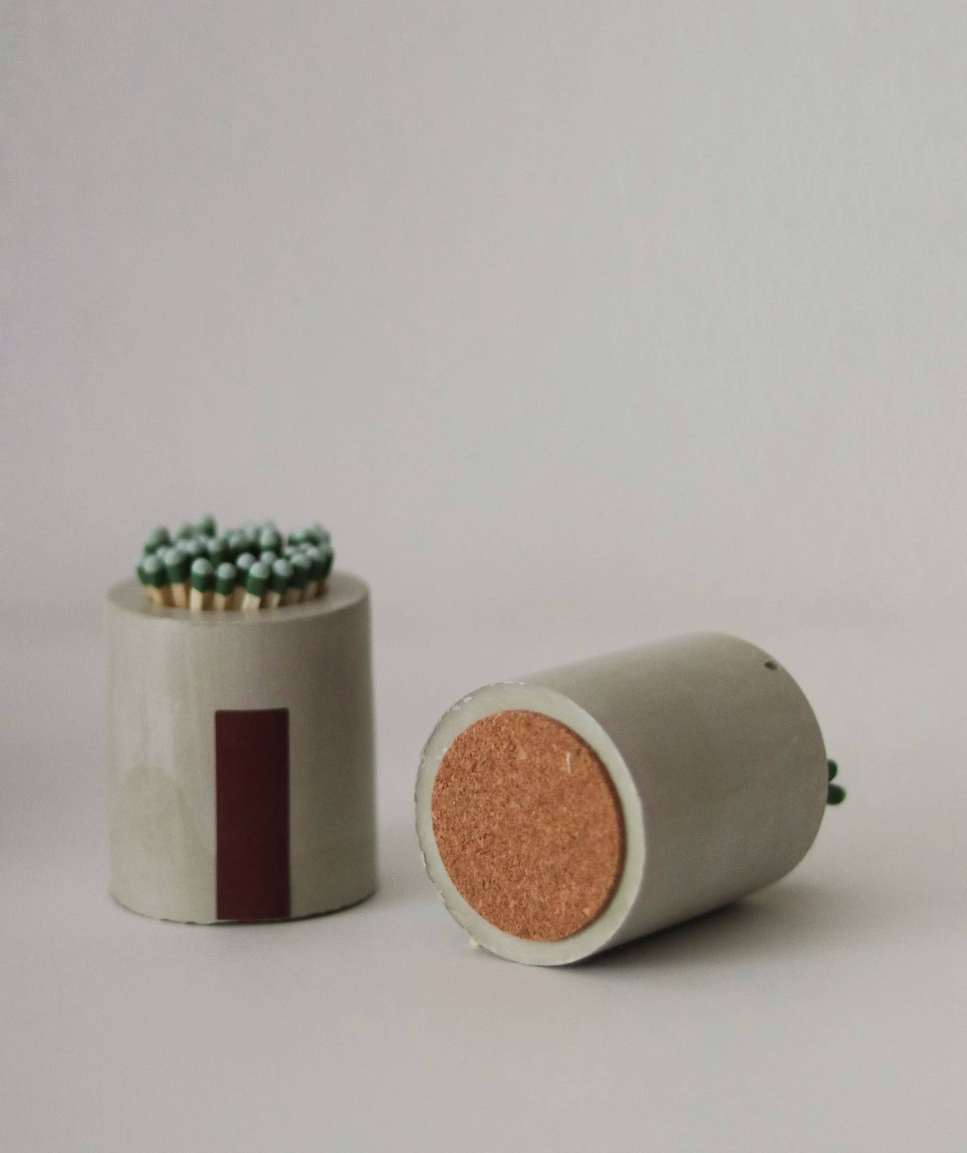 Concrete Match Holder | Match Striker: White