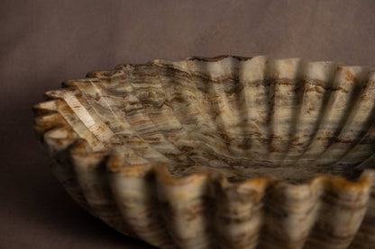 Bespoke Round Fluted Bowl - Onyx