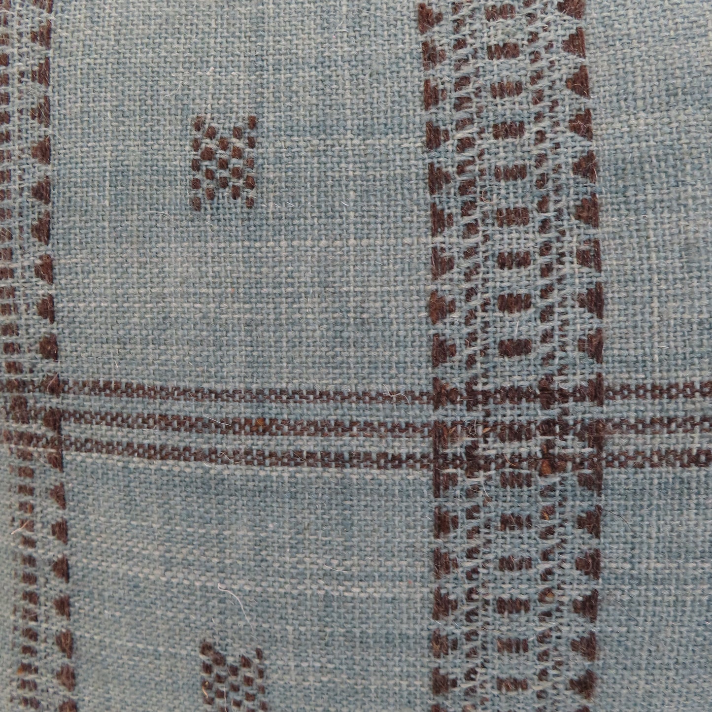 Blue Fringe Blanket Pillow 24" x 17"
