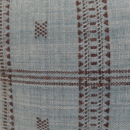 Blue Fringe Blanket Pillow 24" x 17"