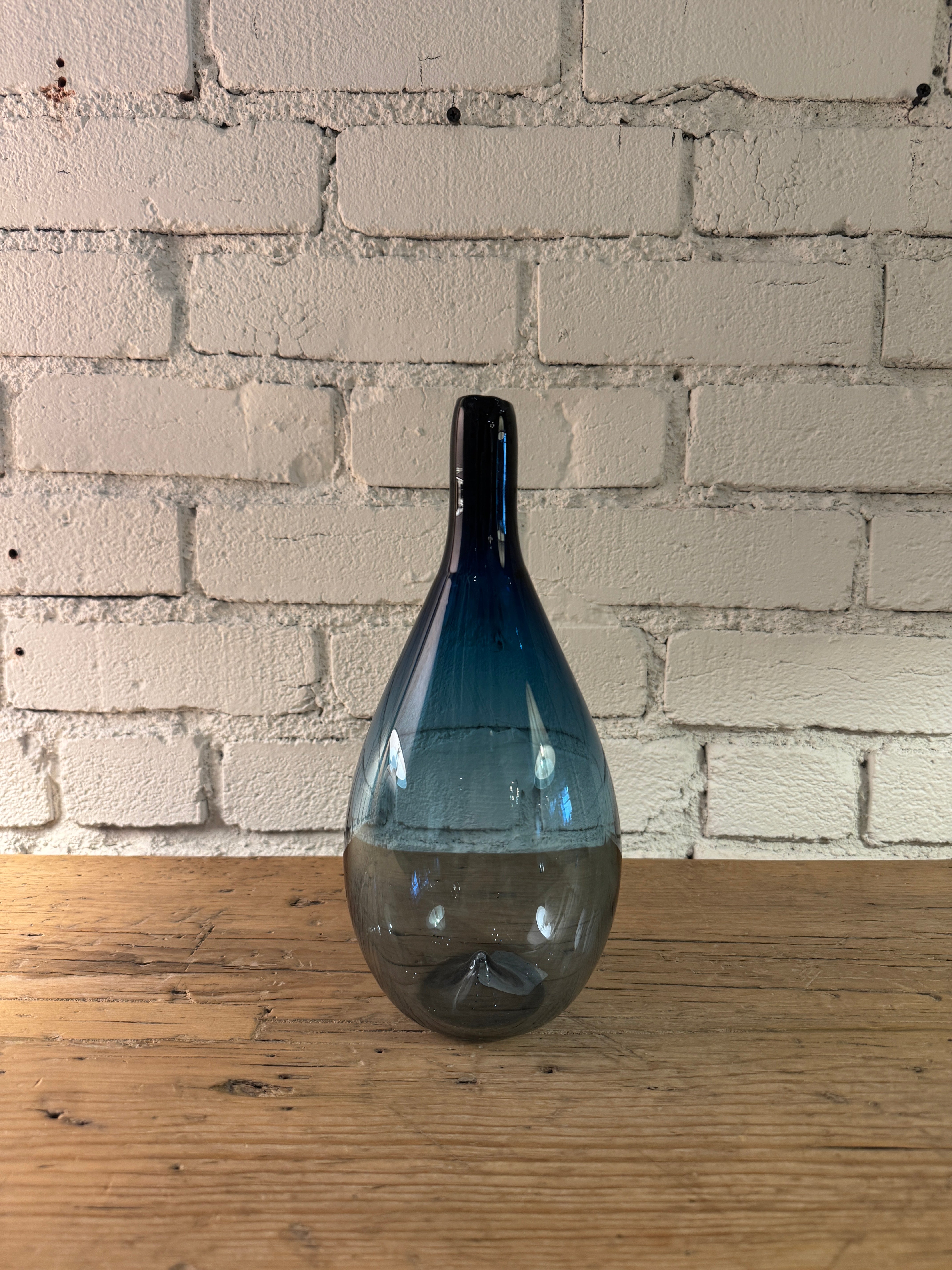 Bottle Vessel 10” Steel Blue