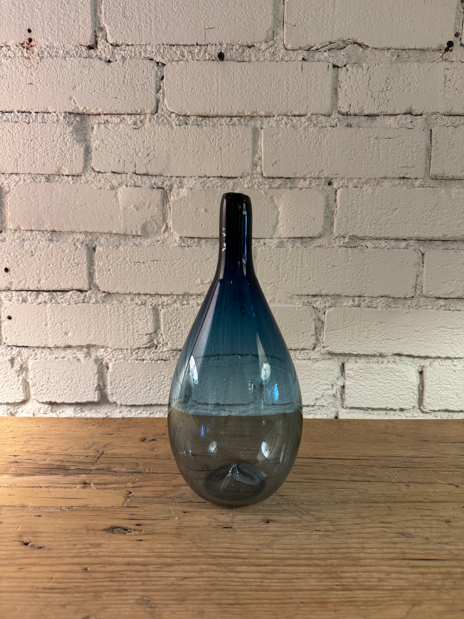 Bottle Vessel 10” Steel Blue