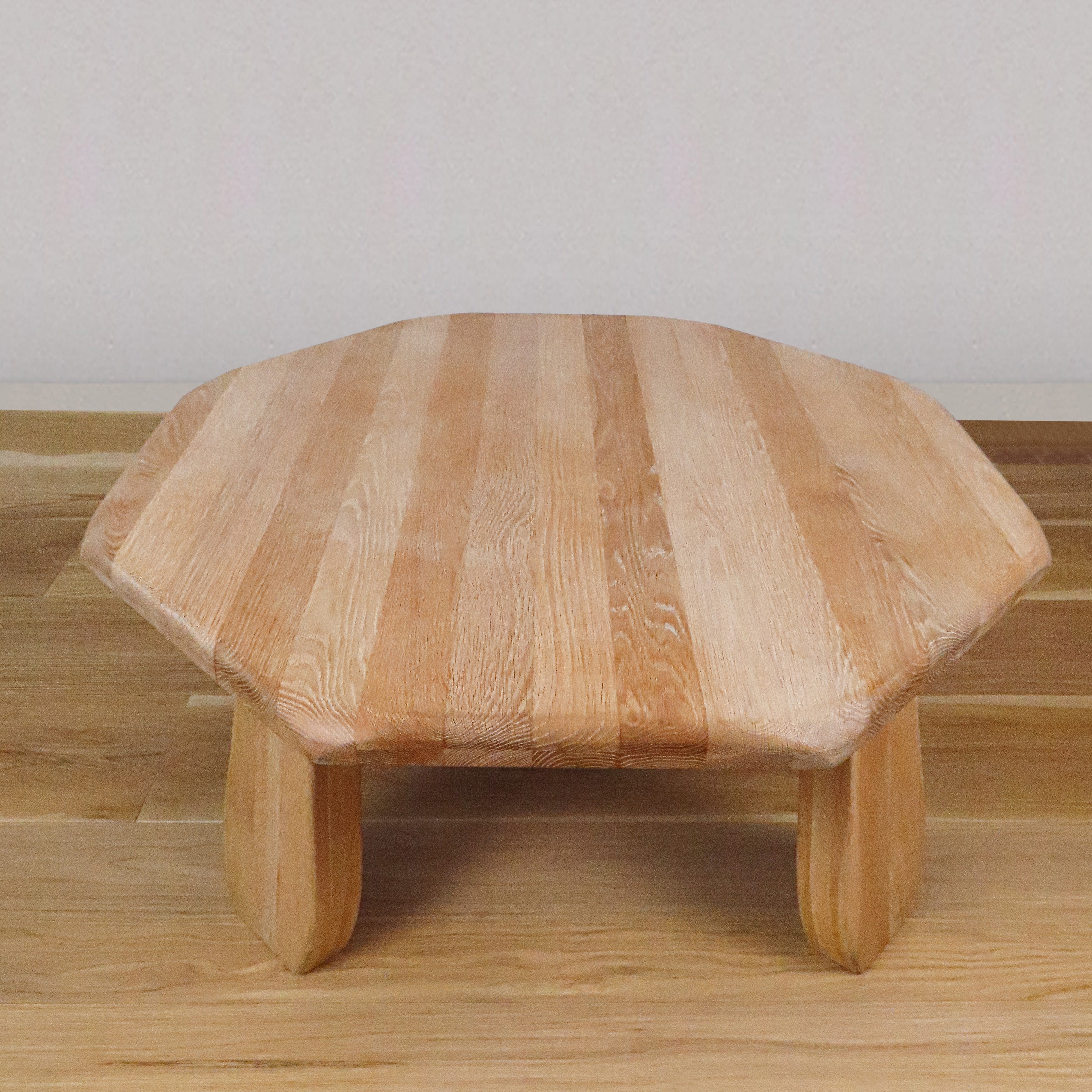 Brutalist Vintage Oak Coffee Table