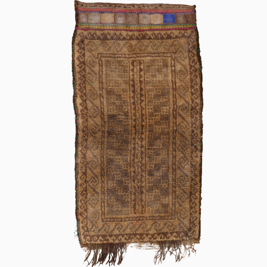 Vintage Afghan Yastik 1'8" x 3'4"