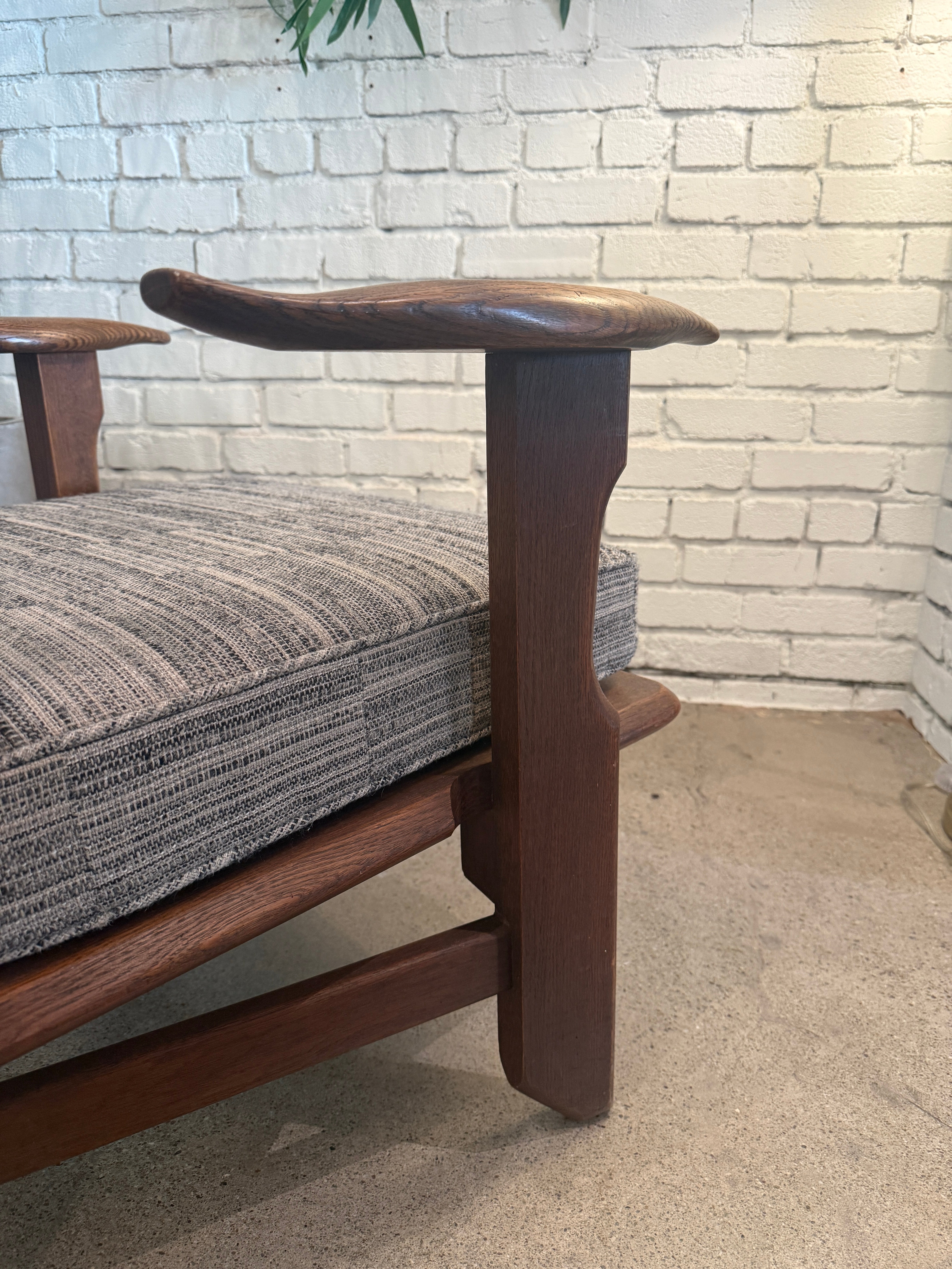 Guillerme et Chambron Oak Lounge Chair