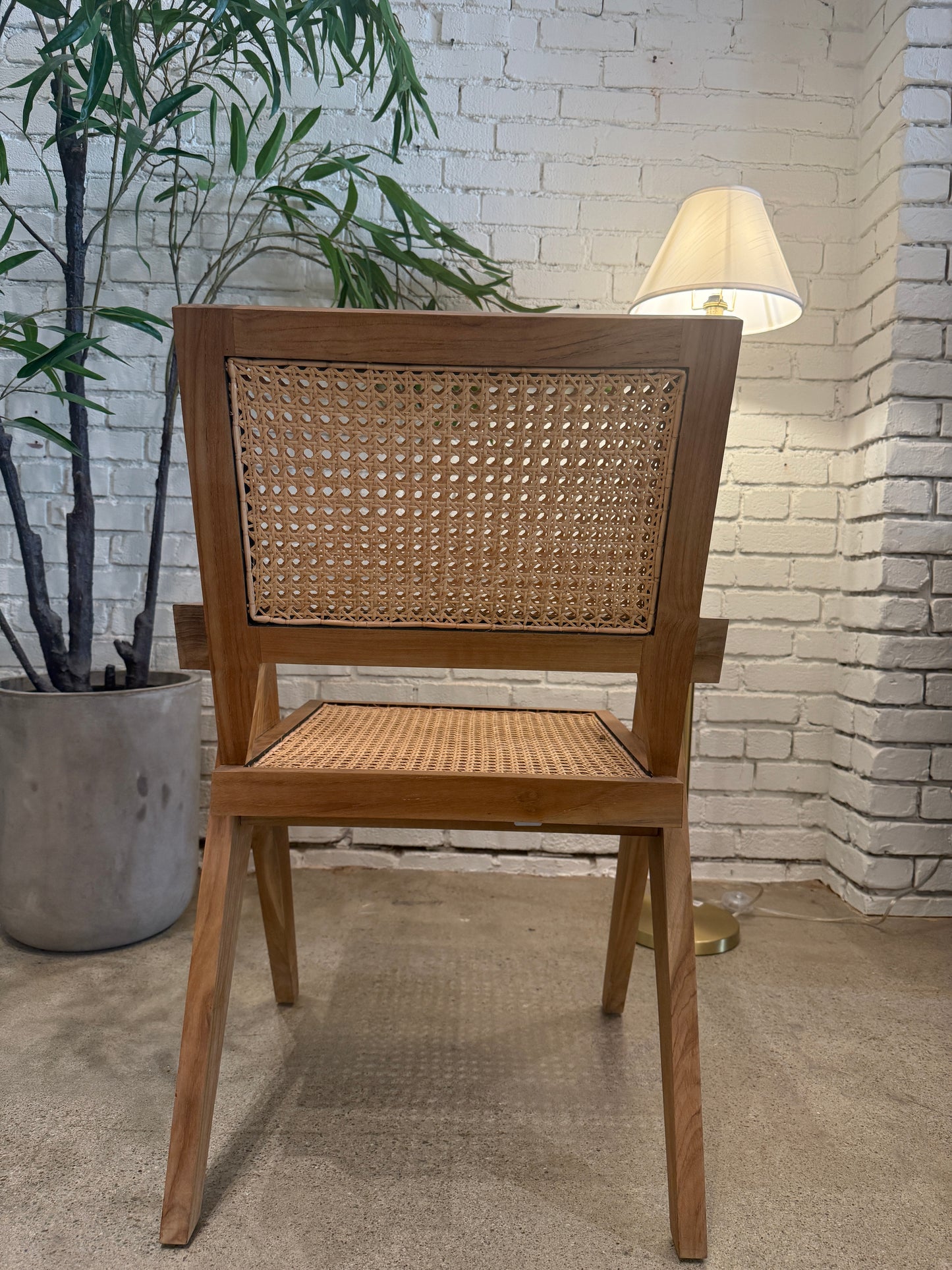 Teak Jude Chair with Caning - Set of 2 (3 Sets Available)