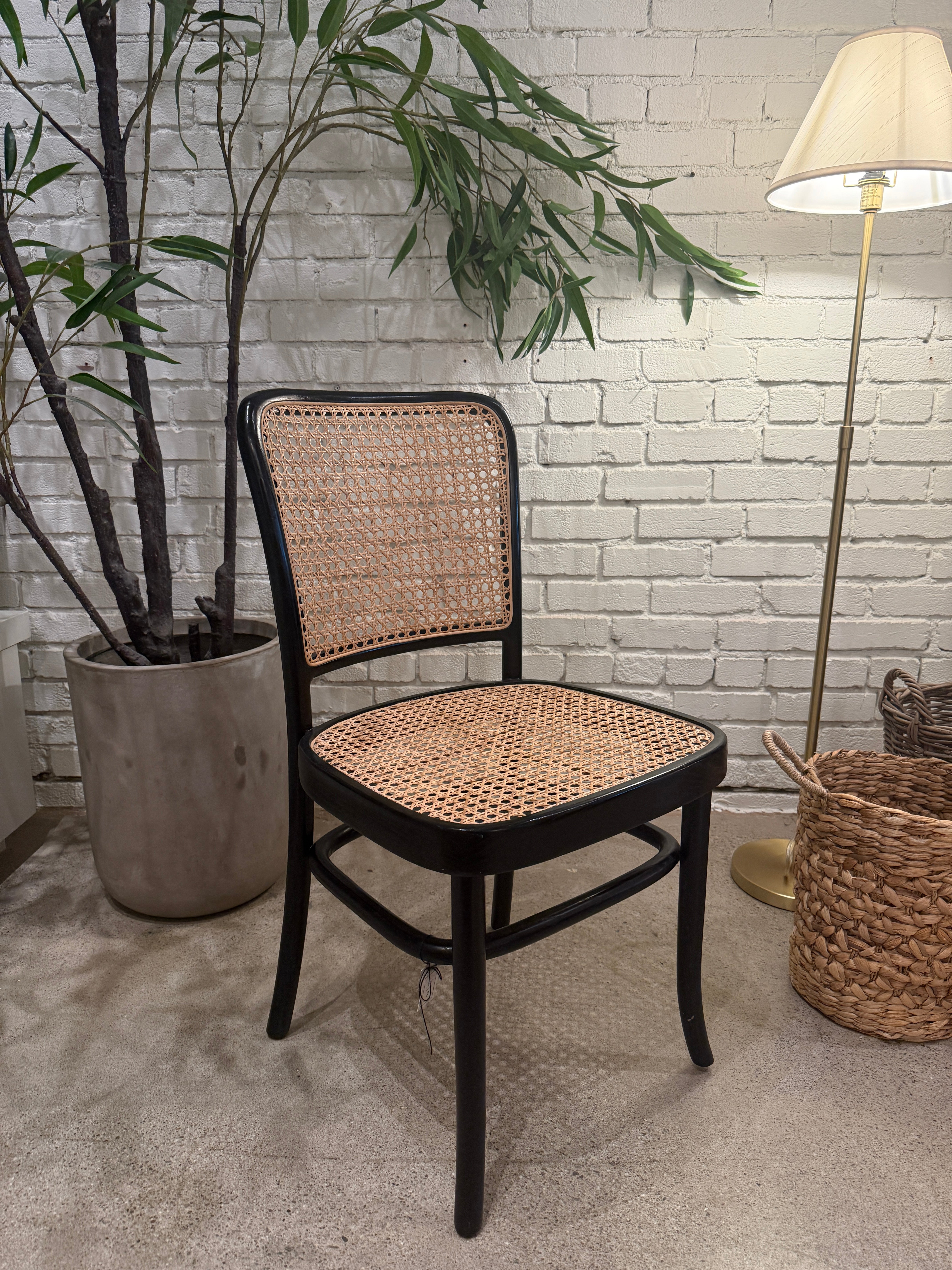 Black + Cane Dining Chair