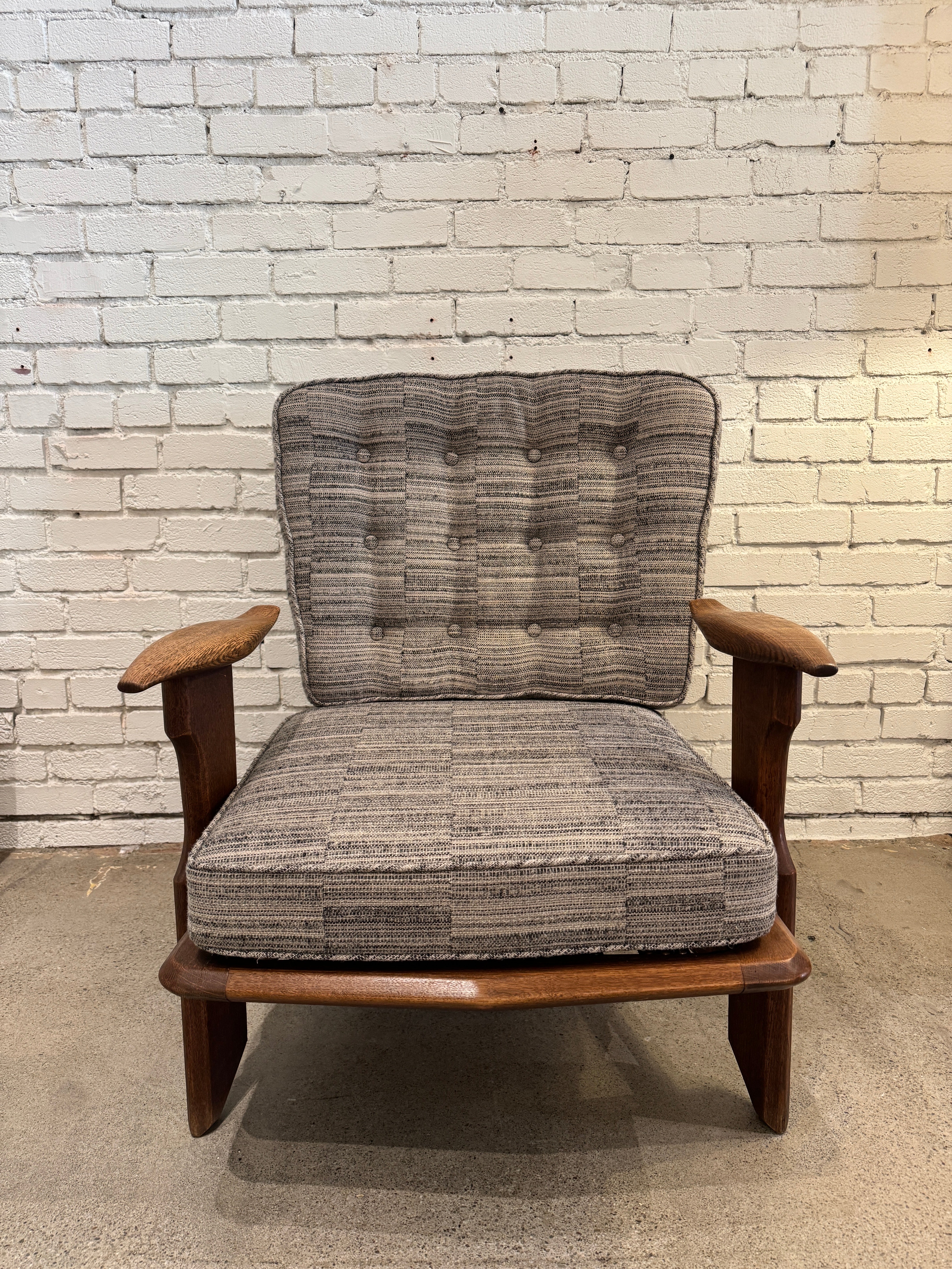 Guillerme et Chambron Oak Lounge Chair