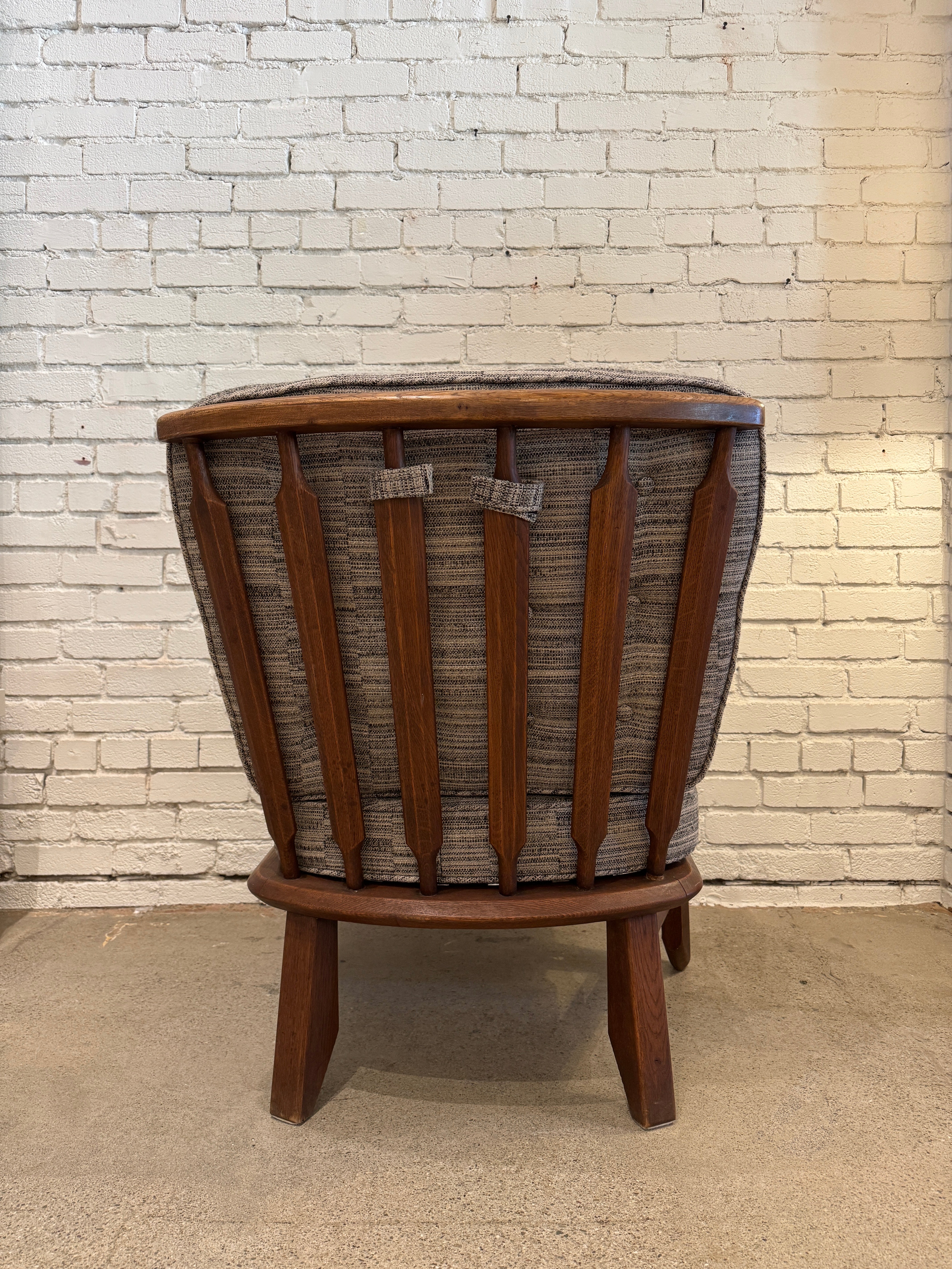 Guillerme et Chambron Oak Lounge Chair