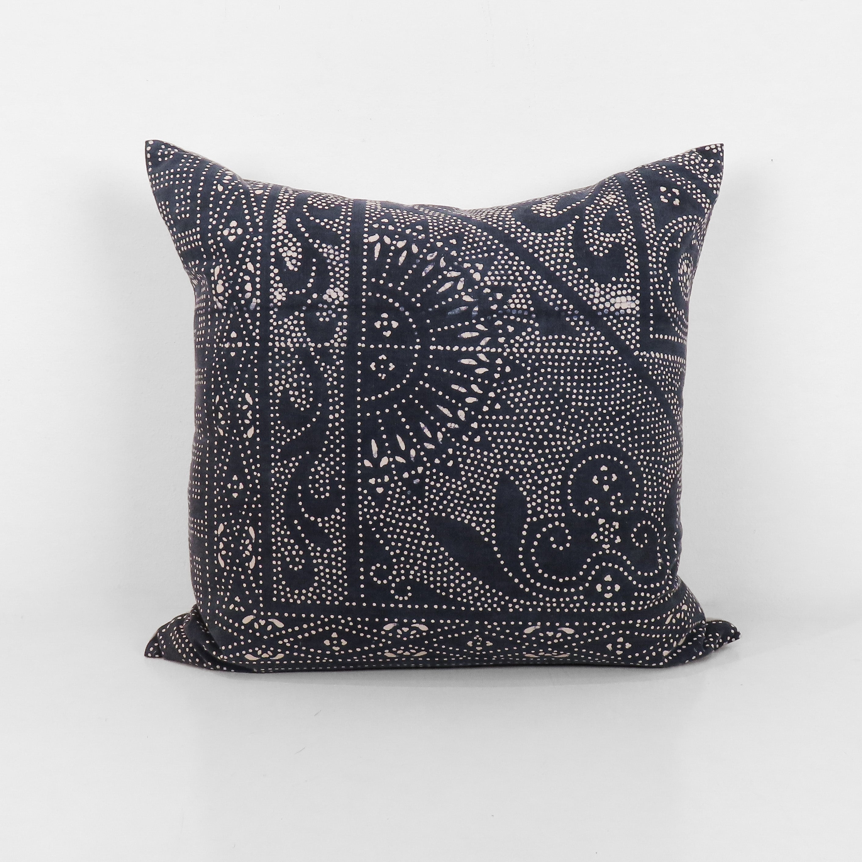 Navy Patterned Pillow