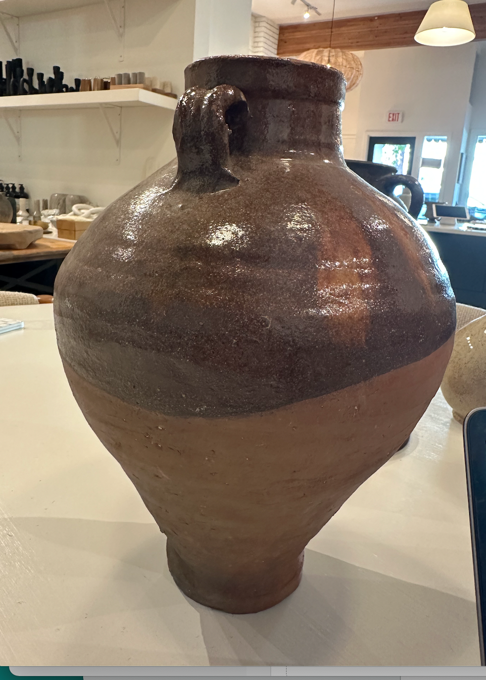Antique Two Toned Terracotta Vase