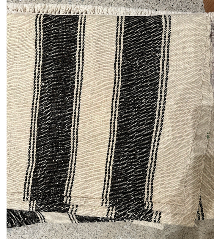 Brown Stripe Kilim 4'1" x 6'4"