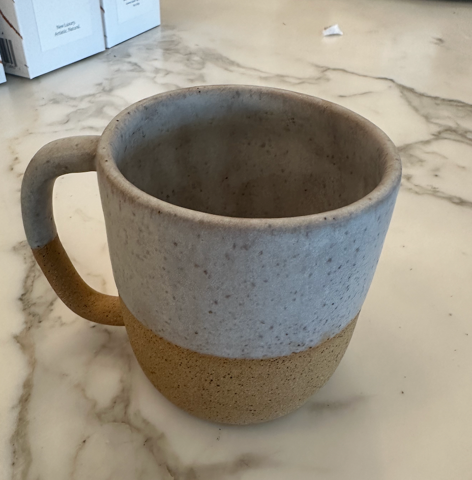2 Toned Handmade Natural Ceramic Mug