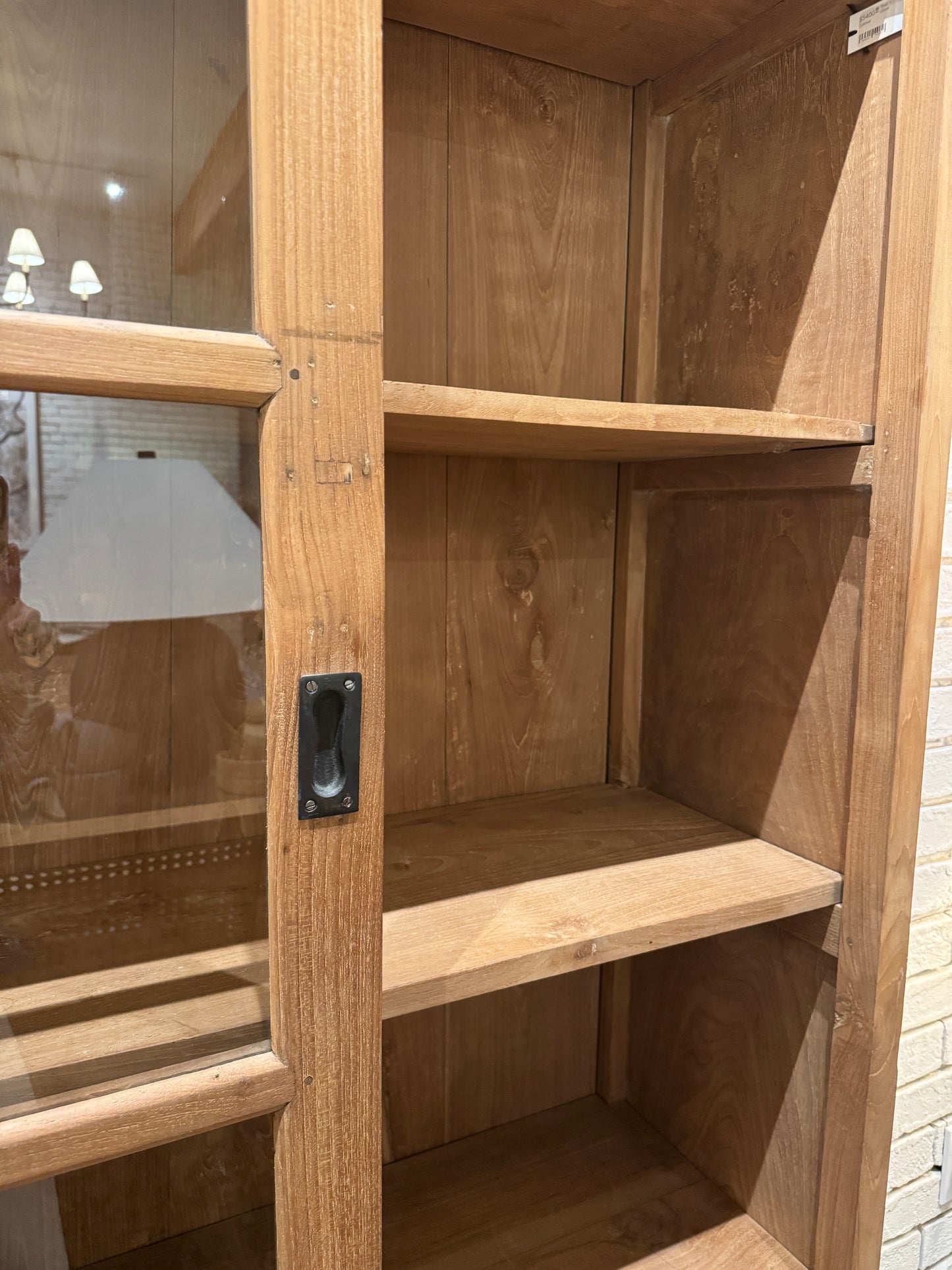Reclaimed Teak + Glass Cabinet