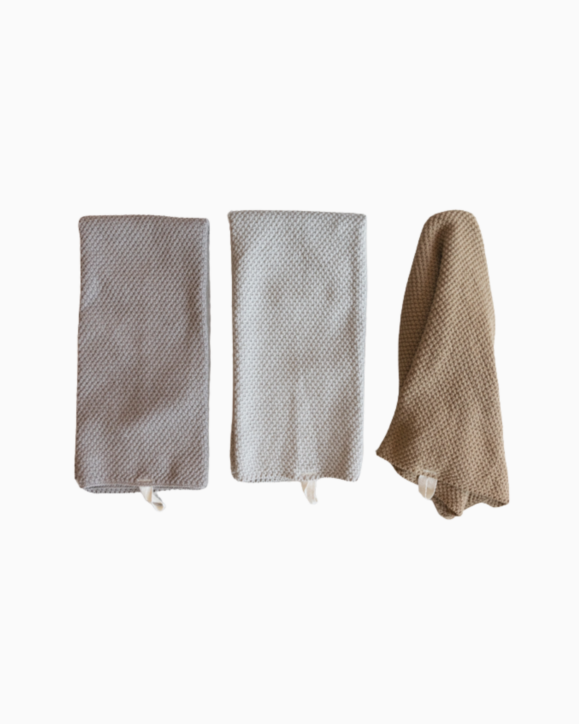 Cotton Knit Tea Towel: Oat