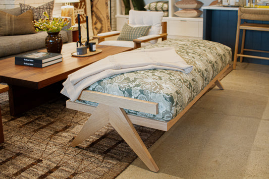 Custom Floral Bench