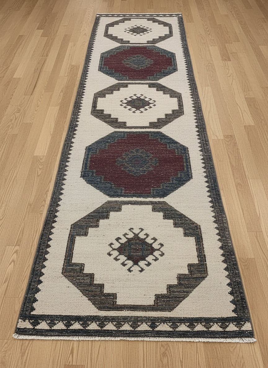 Dappled Oushak Vintage Runner