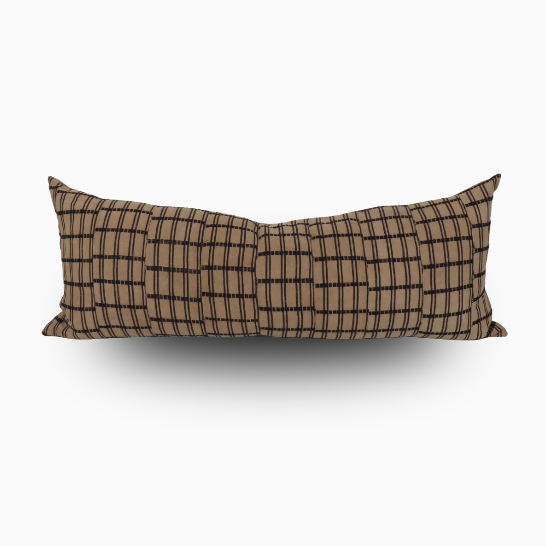 Modern Plaid Lumbar Pillow