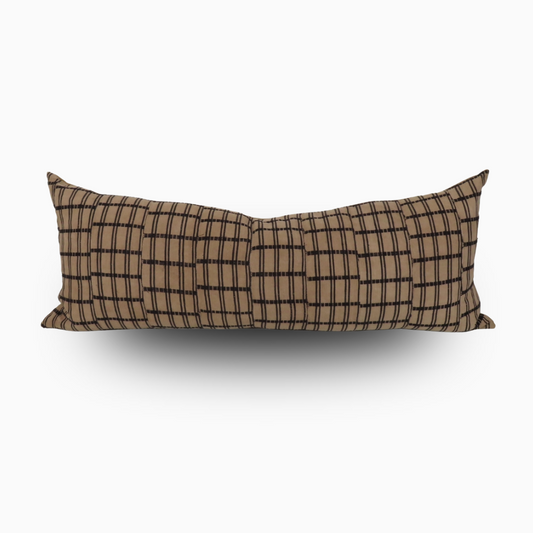 Modern Plaid Lumbar Pillow