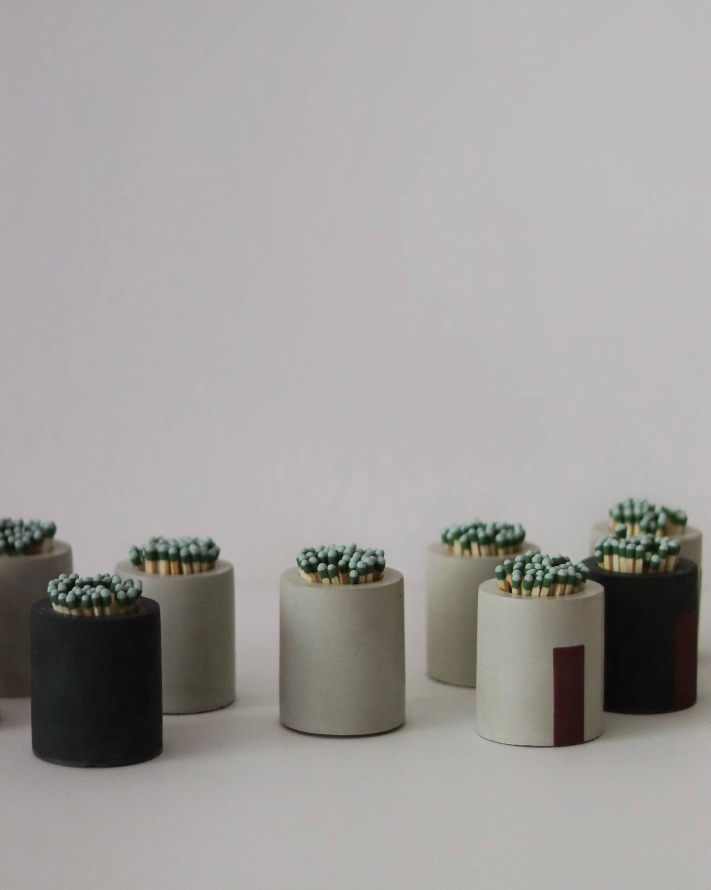 Concrete Match Holder | Match Striker: White