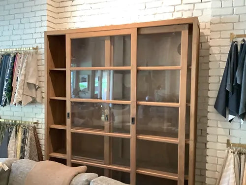 Reclaimed Teak + Glass Cabinet